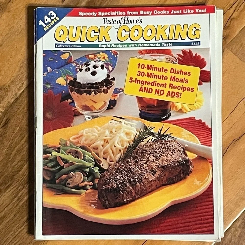 Taste of Home Quick Cooking Magazines Lot/Bundle of 8